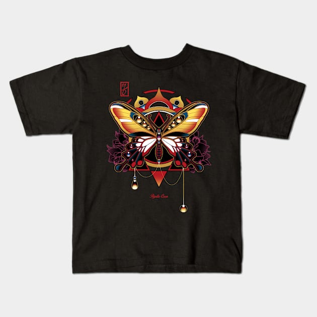 Butterfly Kids T-Shirt by etcherSketch